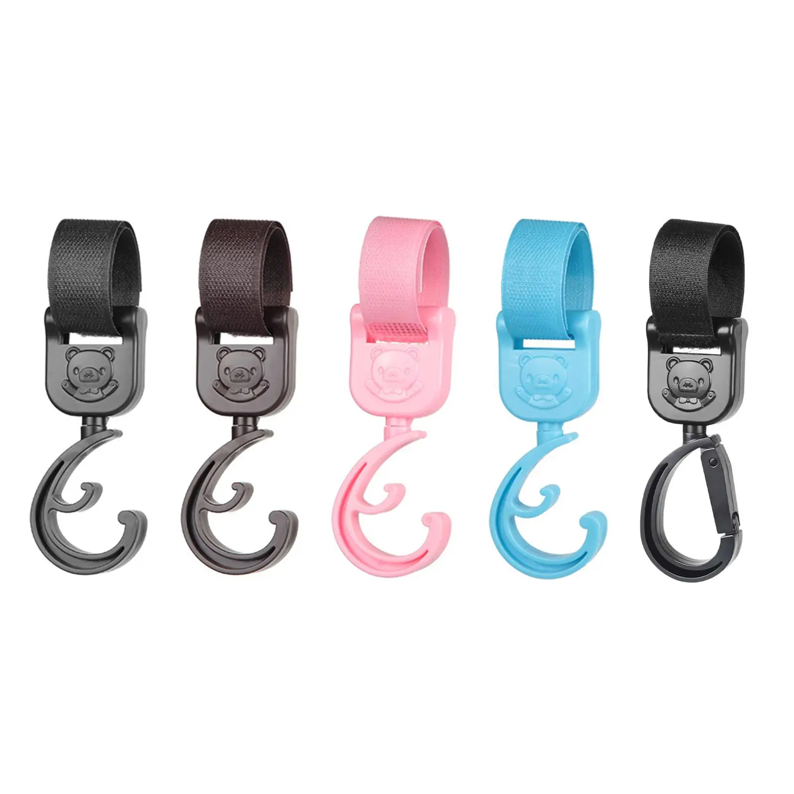 

2Pcs Pushchair Hook Clip Baby Strollers Hooks for Strollers Trolley Clothing