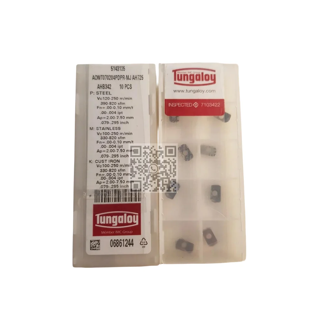 TUNGALOY AOMT 180508 PDPR-MJ AH725 Твердосплавные пластины Фрезерные