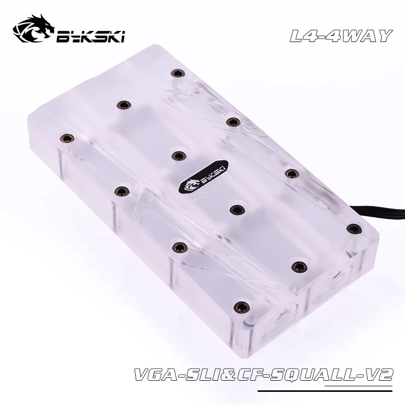 ski VGA-SLI i CF-SQUALL-V2 wielokartowy moduł mostka SLI akrylowa głowica pudełkowa SLI/CF do karty graficznej
