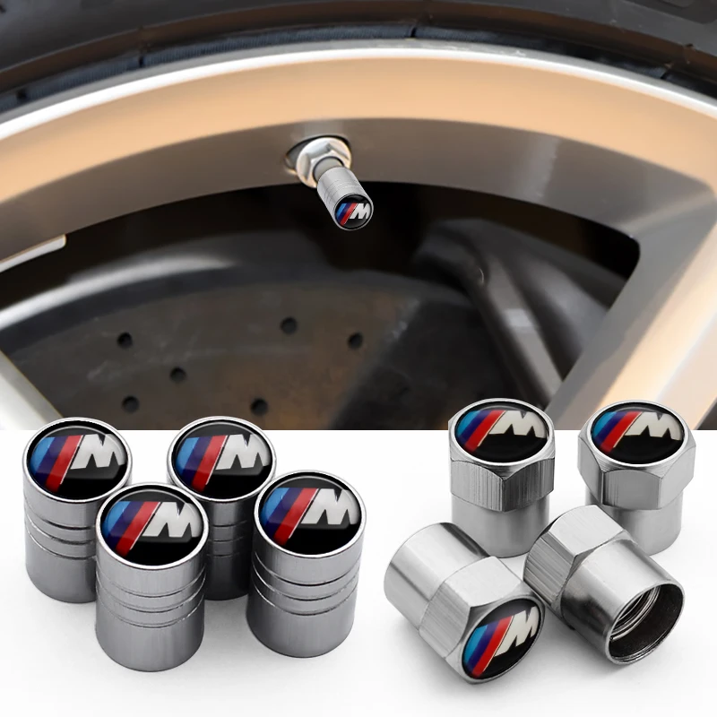 4 шт. Металлические колпачки для клапанов автомобильных шин BMW M Performance G20 F30 E60 E46 E90
