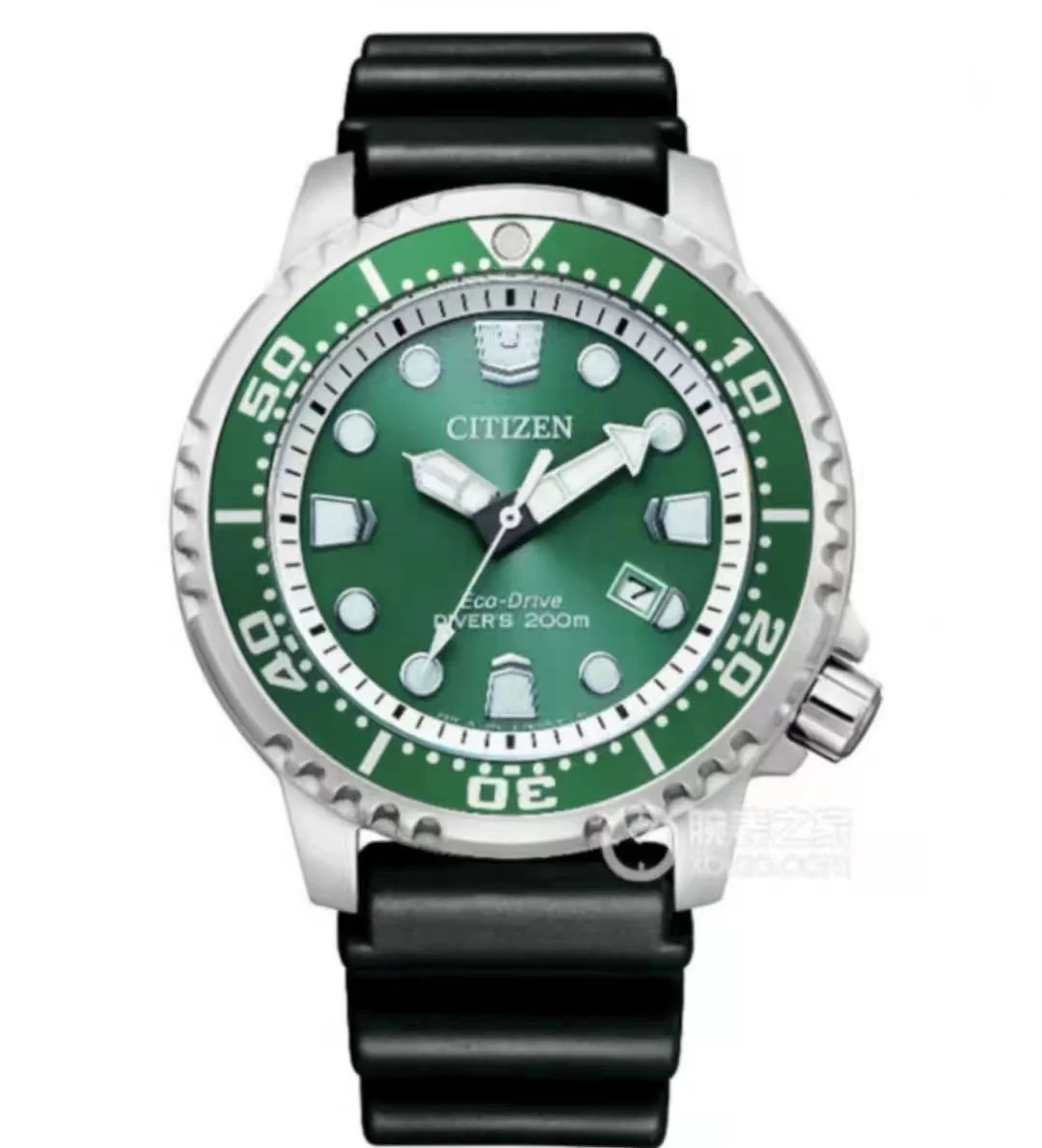 CITIZEN Sports Diving Watch Silicone Glow Men's Watch Luxury Trend Quartz Clock Calendar Waterproof Multifunctional Watch