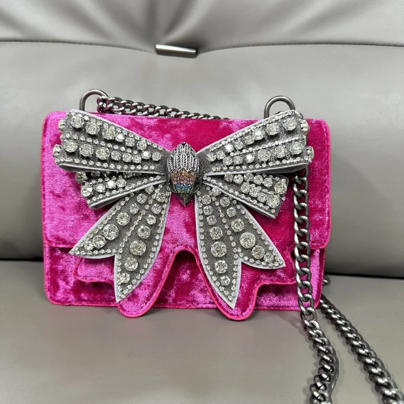 KURT GEIGER LONDON сумка с бантом и бриллиантами модные роскошные женские сумки через