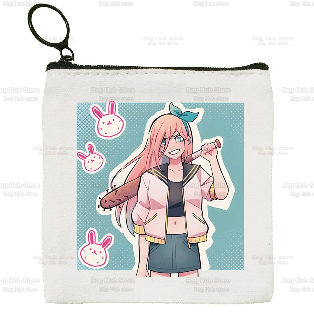 Omori Game Anime Neutral Cat Cartoon Coin Purse Female Mini Canvas Art Cute Key Case Coin Purse Student Wallet