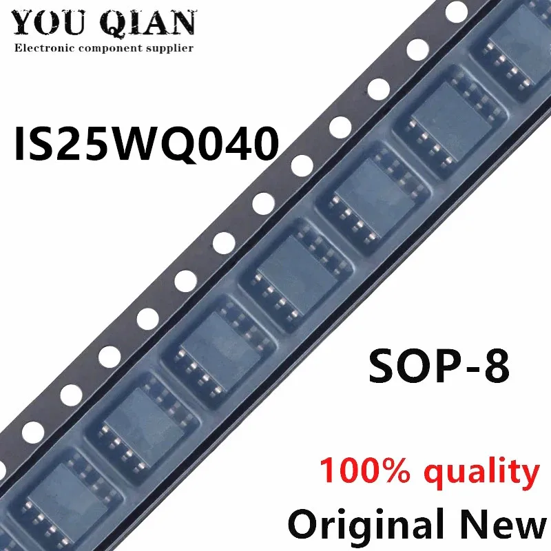 

(5 шт.) 100% Новинка Φ IS25WQ040 sop-8 чипсет