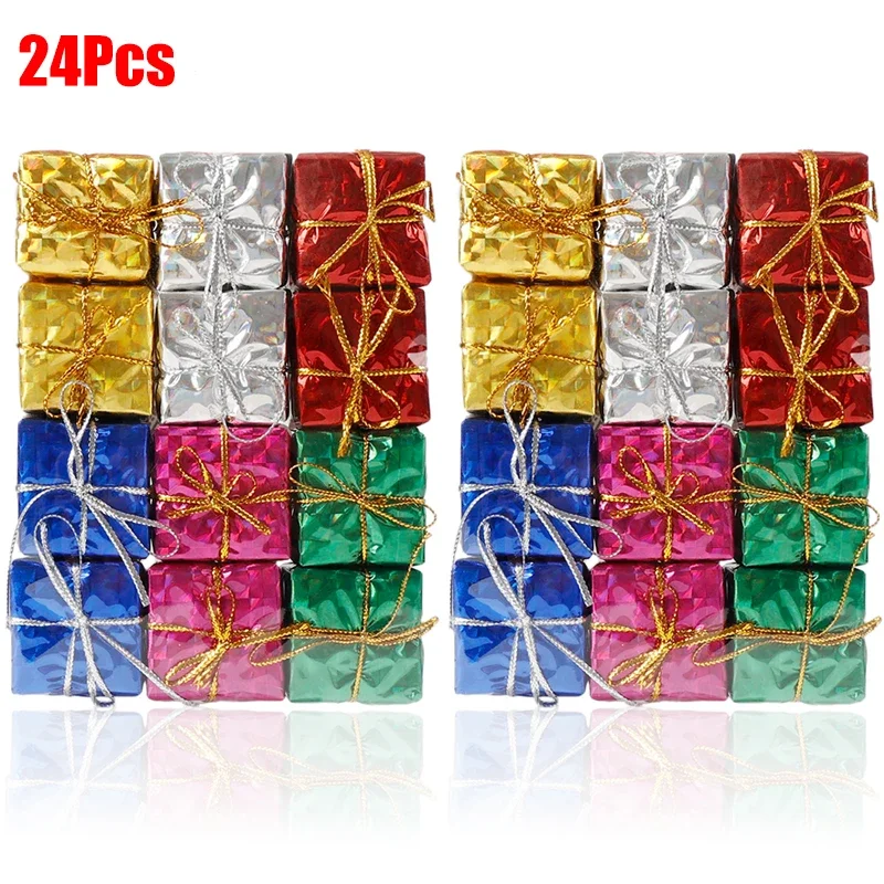 

Мини-подарочные коробки для Рождества, набор из 24 штук