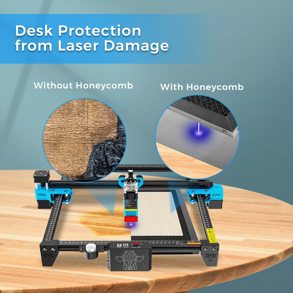 Лазерный гравер Twotree Рабочий стол с Сотами платформа для лазерного