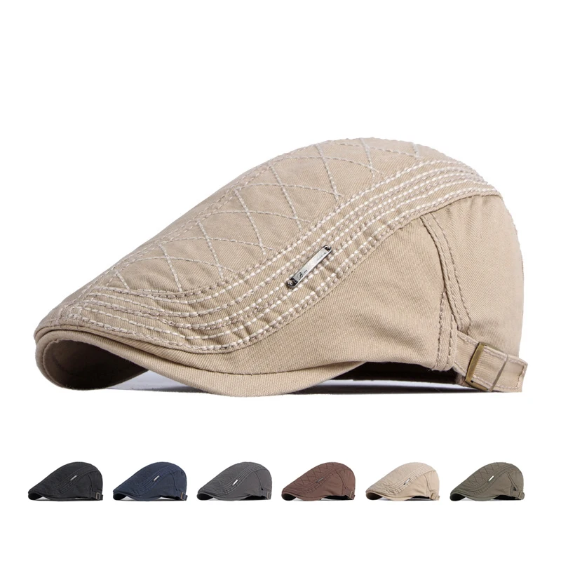 

Newsboy Caps for Men Cotton Thin Beret British Retro Casual Flat Caps Women Gatsby Painter Cap Driver Ivy Hat Gorro Hombre Boina