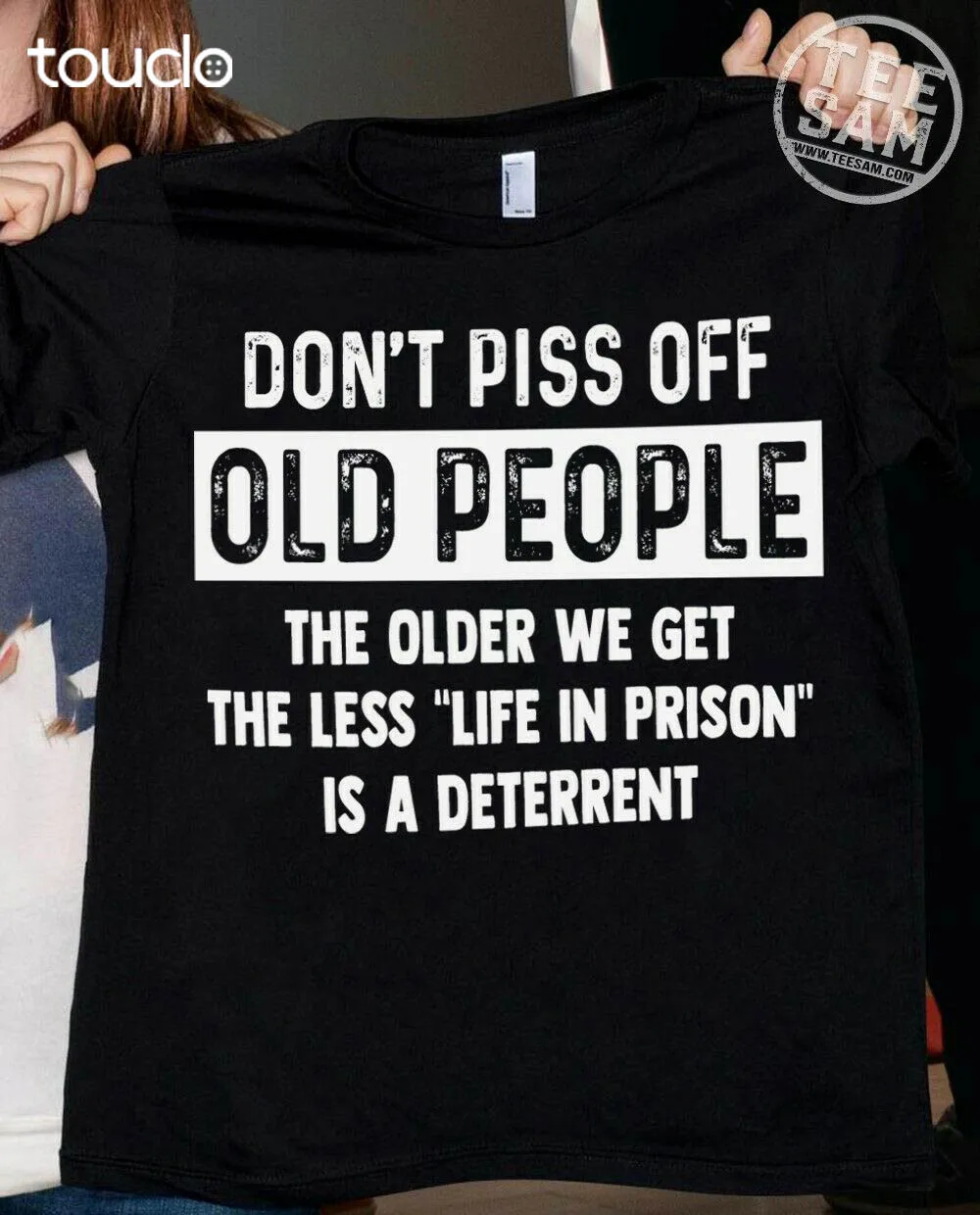 

New Don'T Piss Off Old People Shirt Unisex Black Tshirts Shirts For Men S-5Xl Xs-5Xl Custom Gift Short Sleeve Funny Tee Shirts