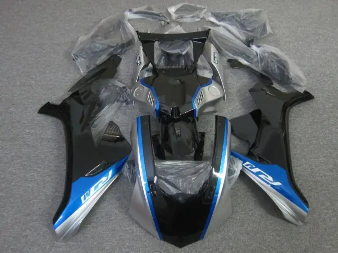 

New ABS Motorcycle Fairings Kit Fit For YAMAHA YZF - R1 R1m 2015 2016 2017 2018 15 16 17 18 Bodywork Set Custom Black Silver