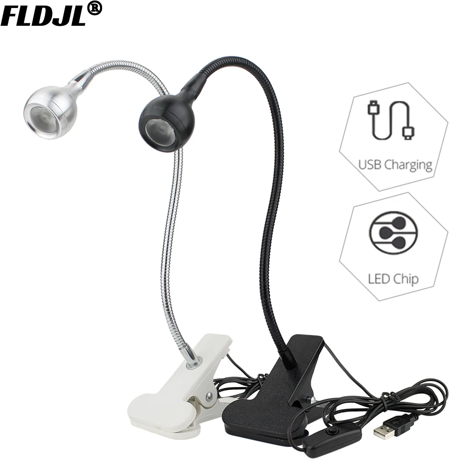 

DC5V USB LED Desk Lamp With Clip Flexible Table Lamp For Home Book Reading Study Office Bedside Work Children Night Light