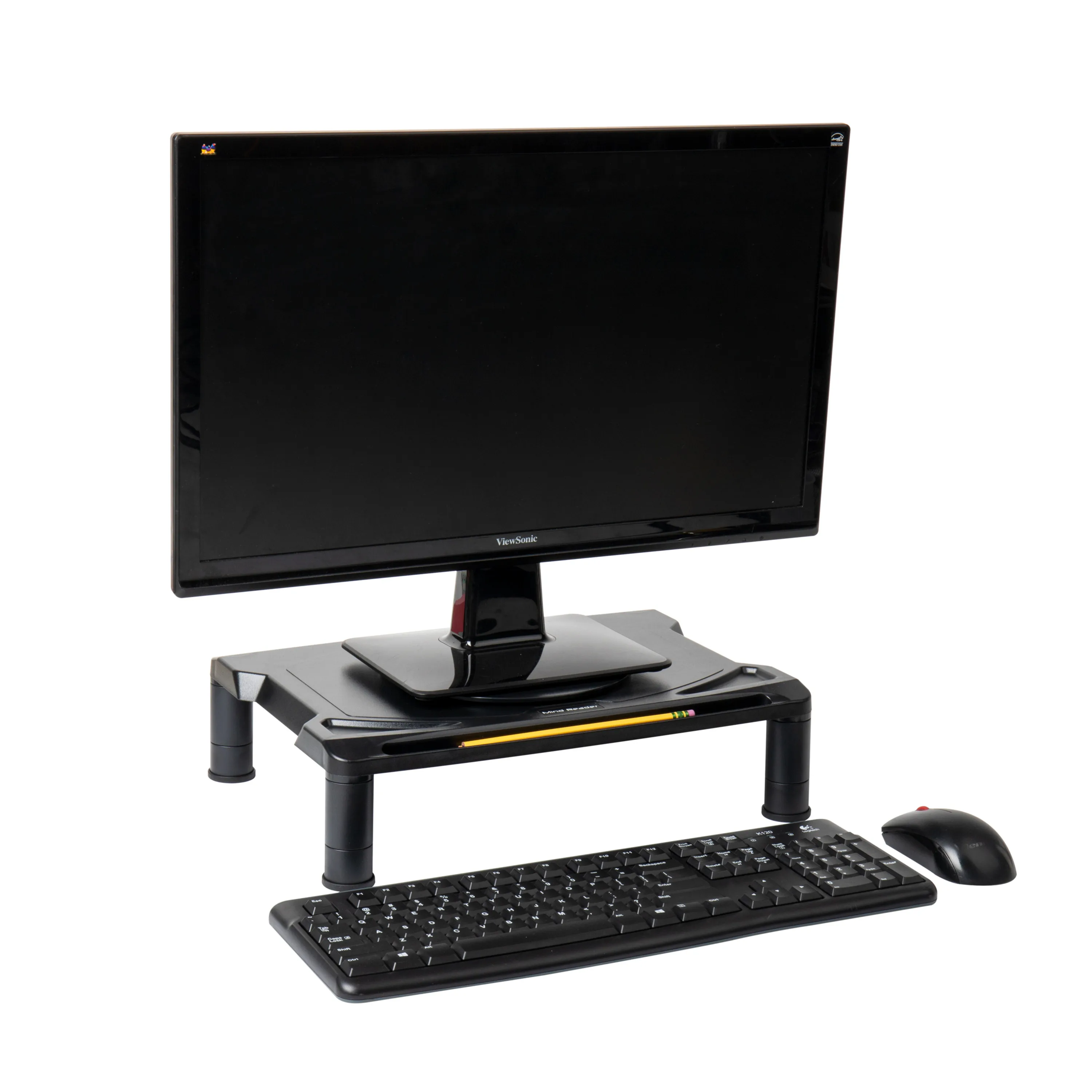 

Rotative Extra Wide Adjustable Monitor Risers, Black