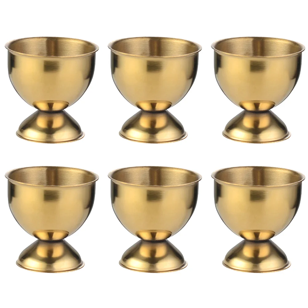 

Egg Holder Cup Boiled Cups Metal Tray Breakfast Rackstand Serving Stainless Steel Chicken Storage Holders Eggs Dispenser Sethard