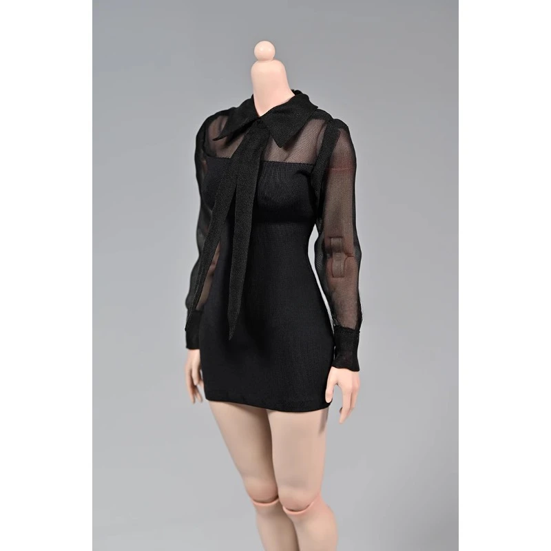 At203 1/6 весы солдат женская короткая рубашка жилет длинные топы модель одежды для 12