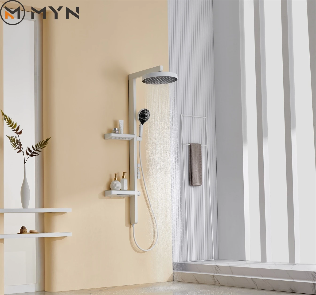 Хромированный телефон Meiyani горячий и холодный массаж спины пианино клавиша