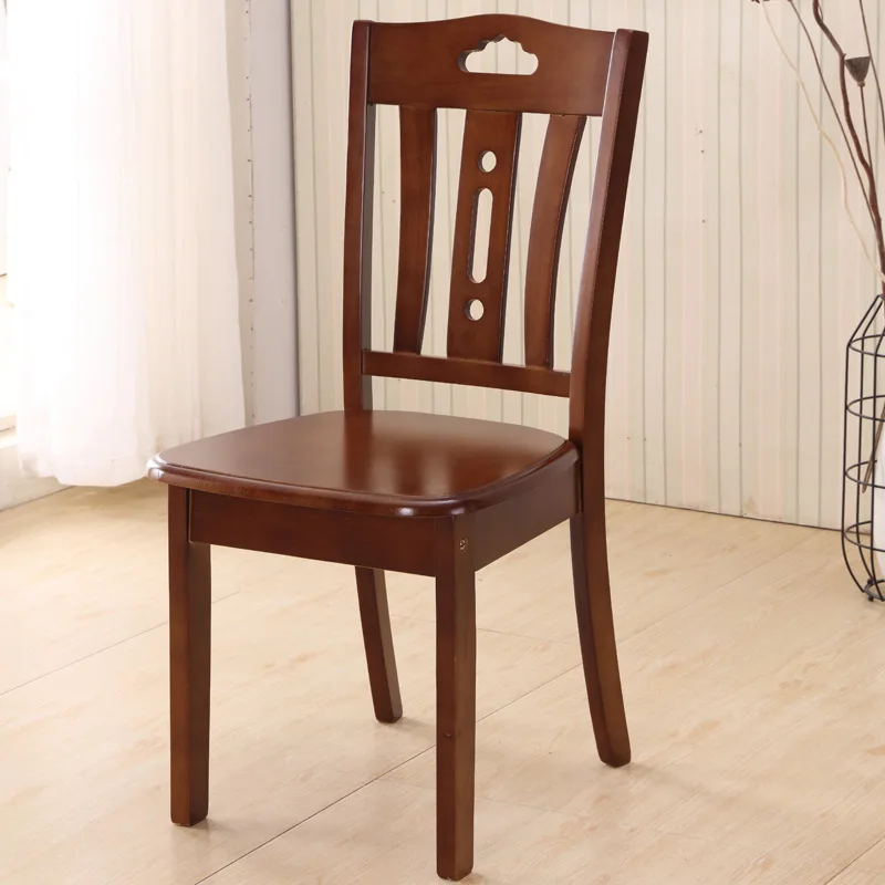 

Solid wood dining chair oak chair family dining room stool modern Chinese hotel dining table chair back chair