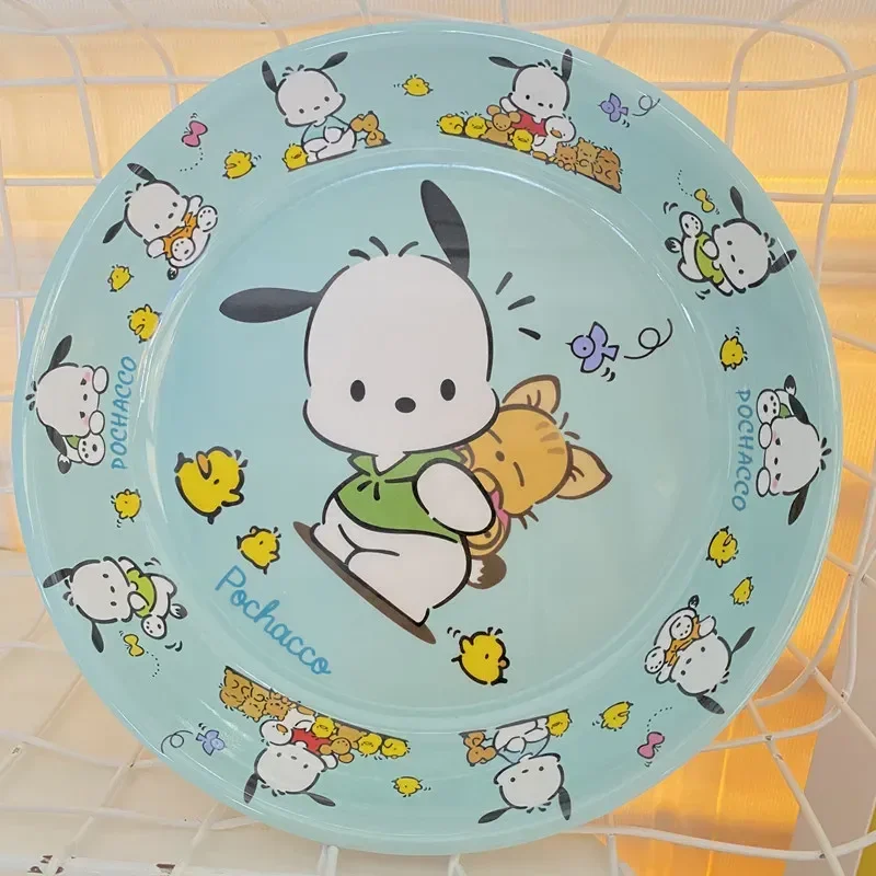 Sanrio Meileti Yuguigou Kuromi тарелка мультяшный милый диск с фруктами уродливая рыбка