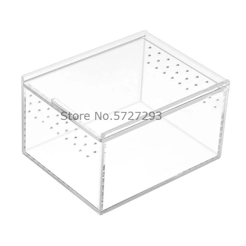 

Acrylic Reptile Breeding Box Transparent Case For Spider Lizard Scorpion Samll Insect Feeding Box