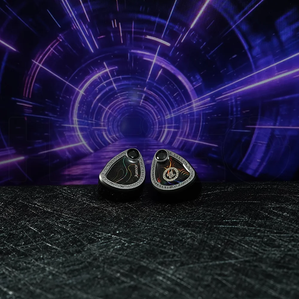 Фото Juzear Light Shuttle HiFi внутриканальные проводные наушники с 1 динамическим + 4 балластными + 2 планарными излучателями и сменным кабелем 3.5+4.4 мм. №4