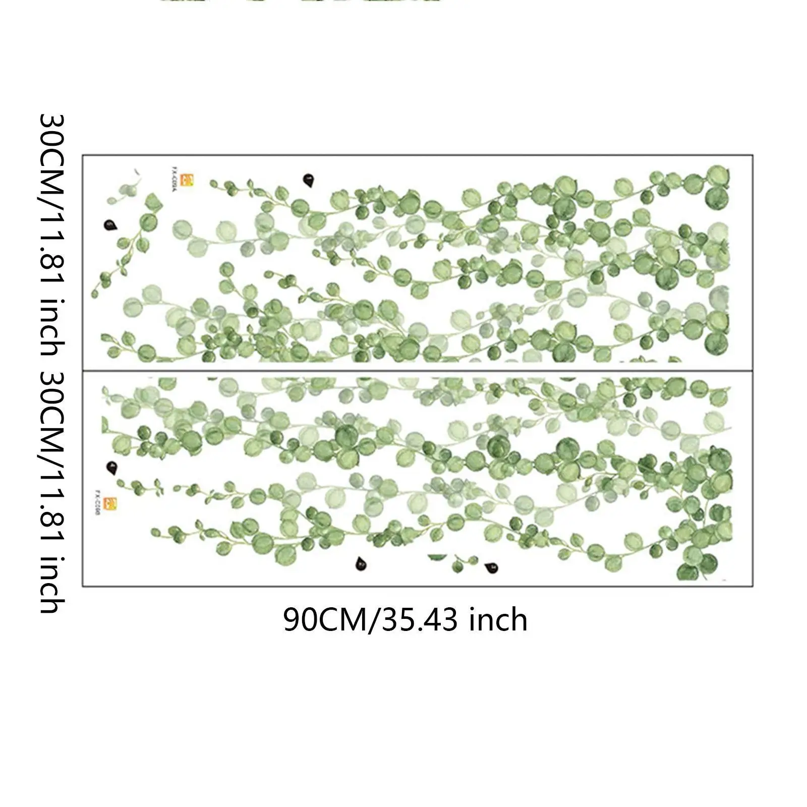 2-х шт. подвесная лоза настенная наклейка с растительным узором художественная