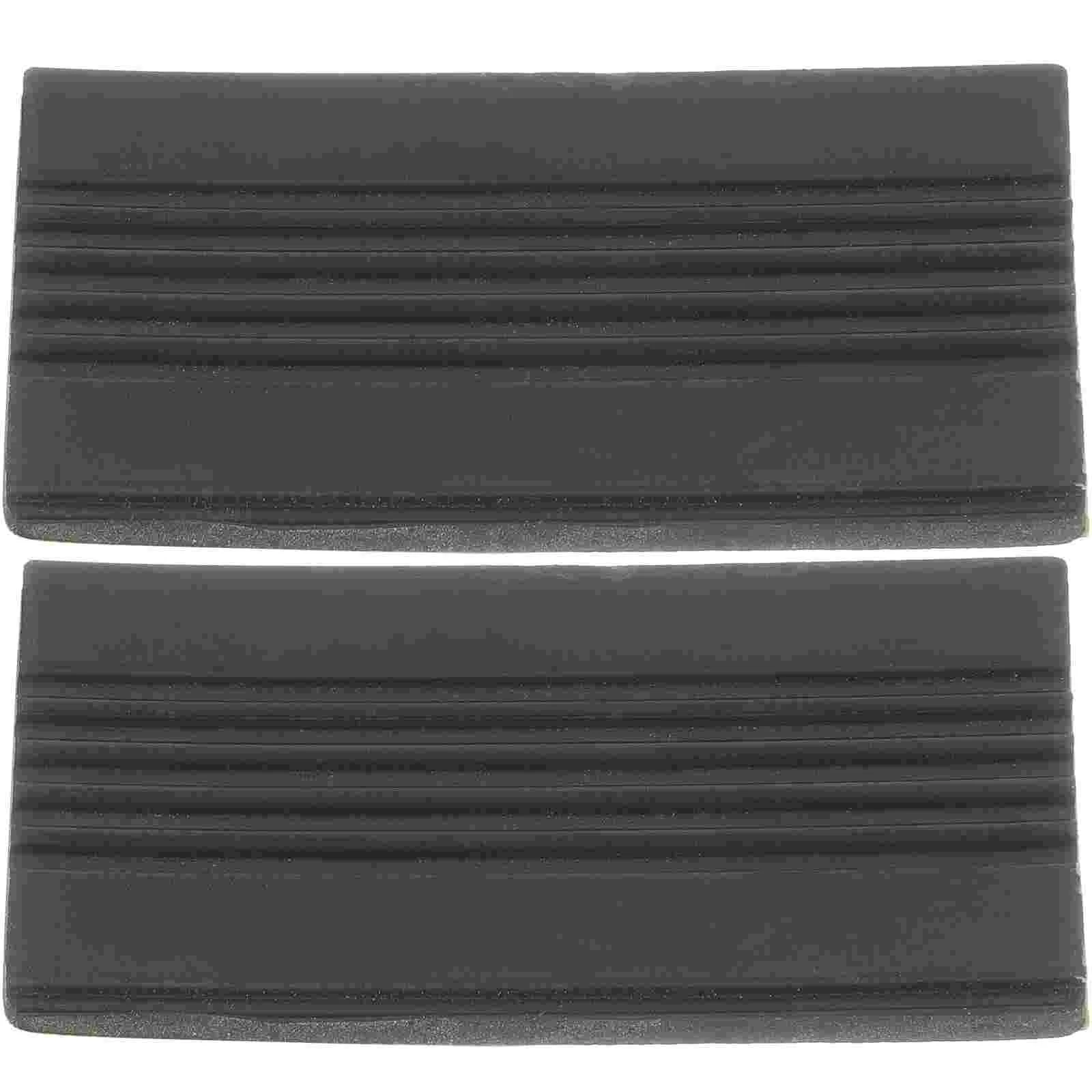 

2 Pcs Instrument Drum Pedal Accessories Antiskid Tape Universal Guards For Bass Beater Mat Percussion Part Rubber