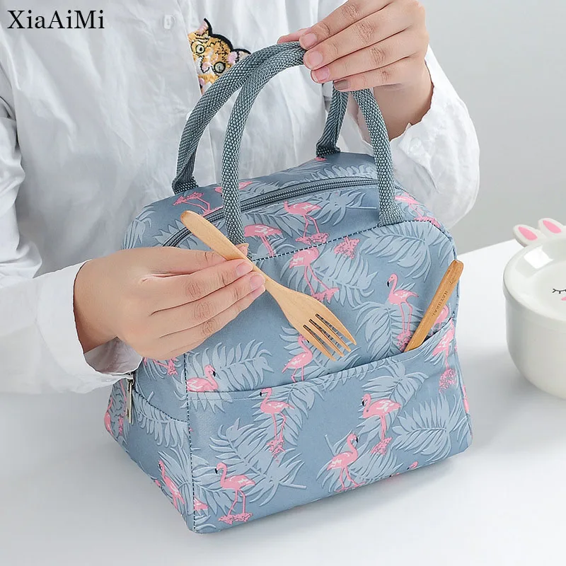 

Bento Bag Cute Office Worker with Rice Tote Bag Thickened Aluminum Foil Insulation Bag Waterproof Lunch Box