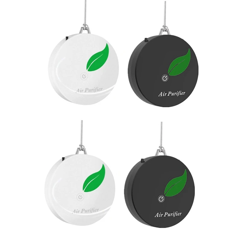 

4 Pack Personal Wearable Air Purifier Necklace Portable Air Freshener Ionizer Negative Ion Generator For Adults Kids