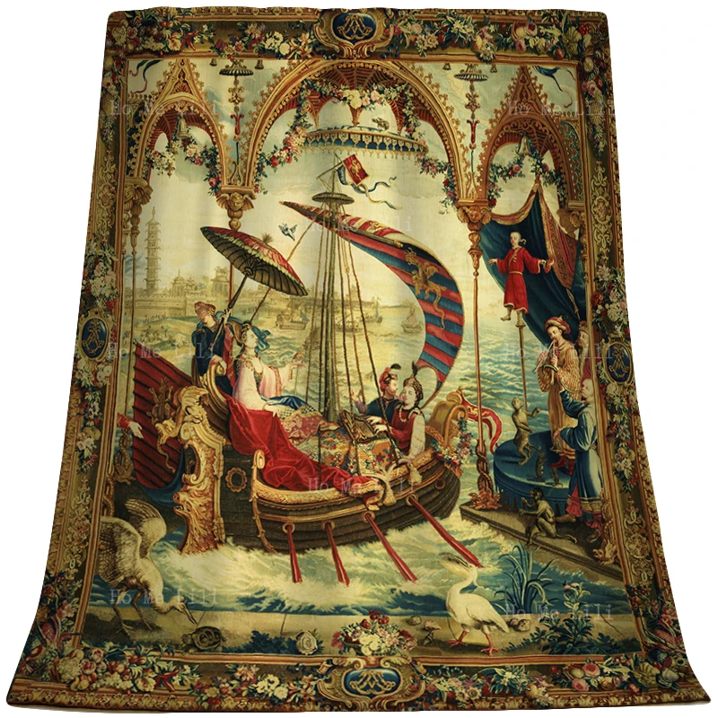 

Embarkation Of The Empress The Chinese Emperor Story Series History Ancient Flannel Blanket For Sofa Home Office Applicable