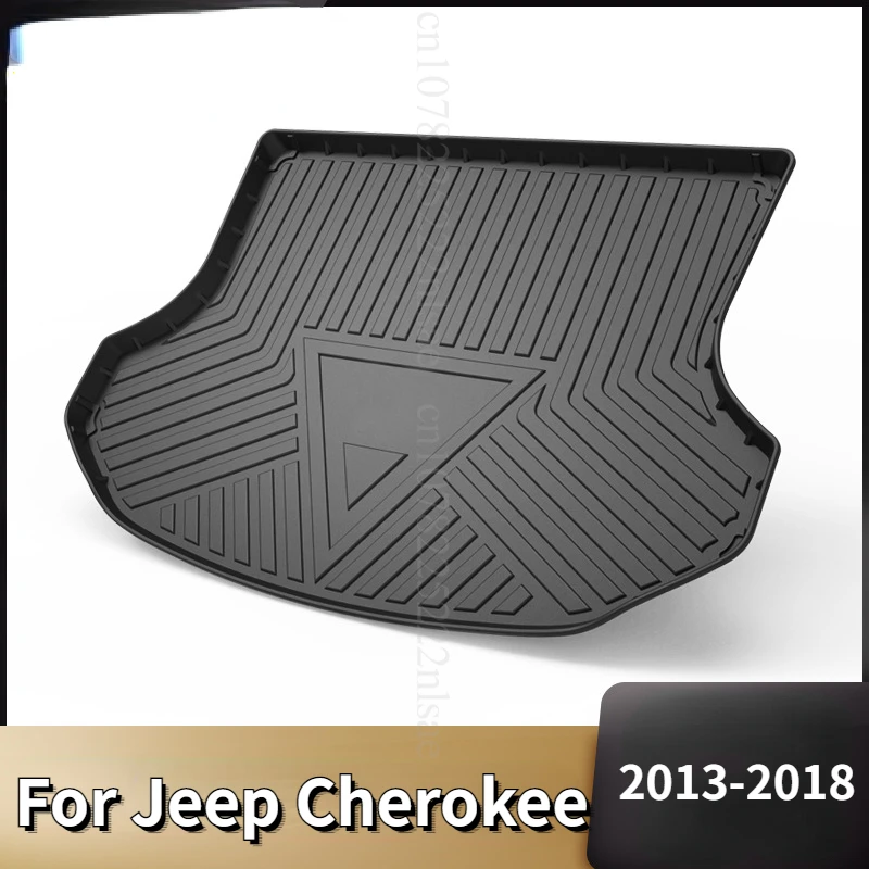 

TPE Car Trunk Mat Storage Box Pad For Jeep Cherokee 2013 2014 2015 2016 2017 2018 Waterproof Protective Rubber Car Mats