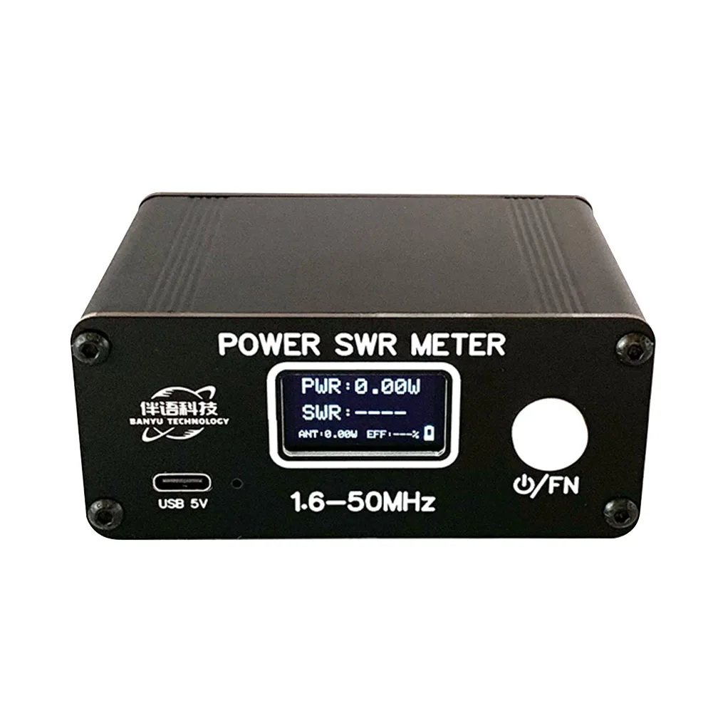 

1.6-50mhz Hf Shortwave Band Power Chargeable Swr Power Meter with Display Screen