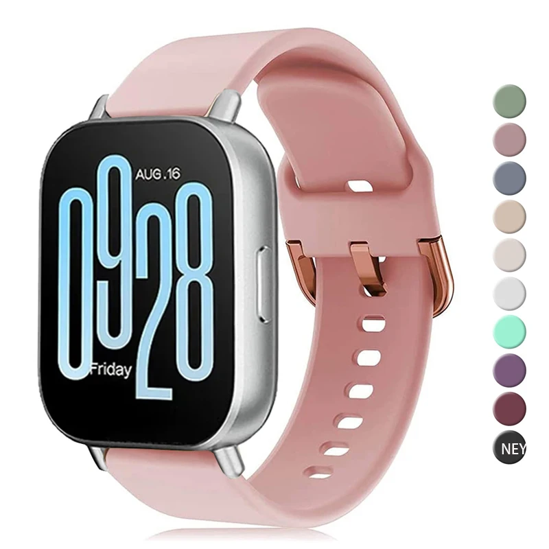 Фото 20 22 мм ремешок для Redmi Watch 5 lite спортивный ремешок для Xiaomi Mi Watch 5 Active силиконовый браслет умные часы браслет аксессуары №1