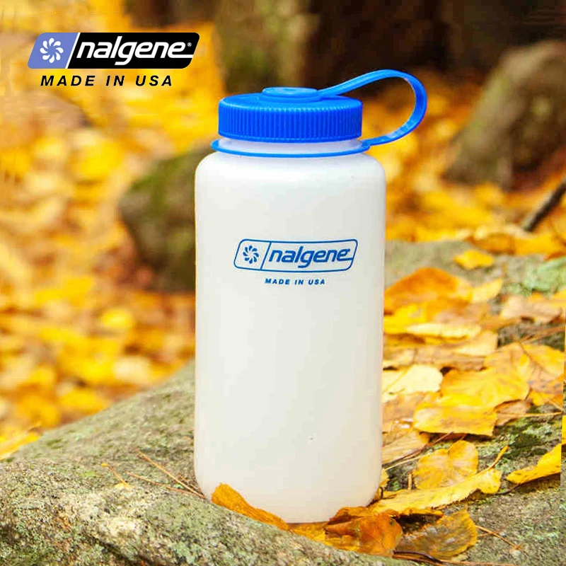 Nalgene Outdoor Sports Wide Mouth Water Bottle Portable Trav
