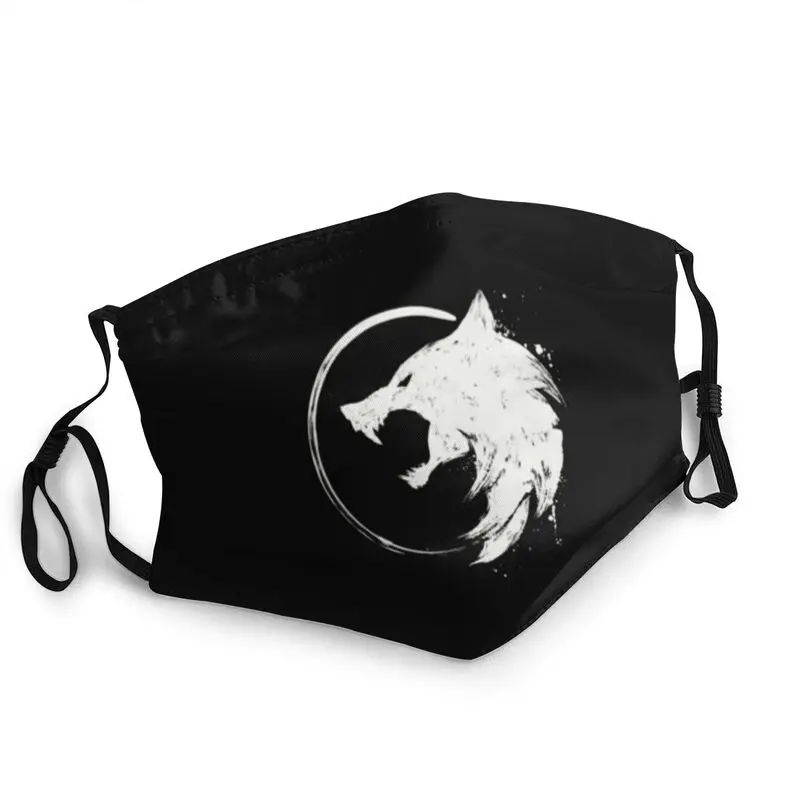 

Многоразовая маска для лица в виде Ведьмака волка для взрослых, унисекс, модная 3D маска с принтом, Мужская противопылевая разноцветная