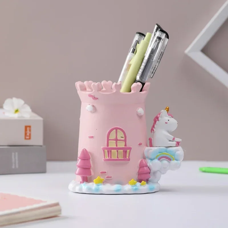 Мультяшное украшение для дома радуга фотодержатель ручной работы из смолы