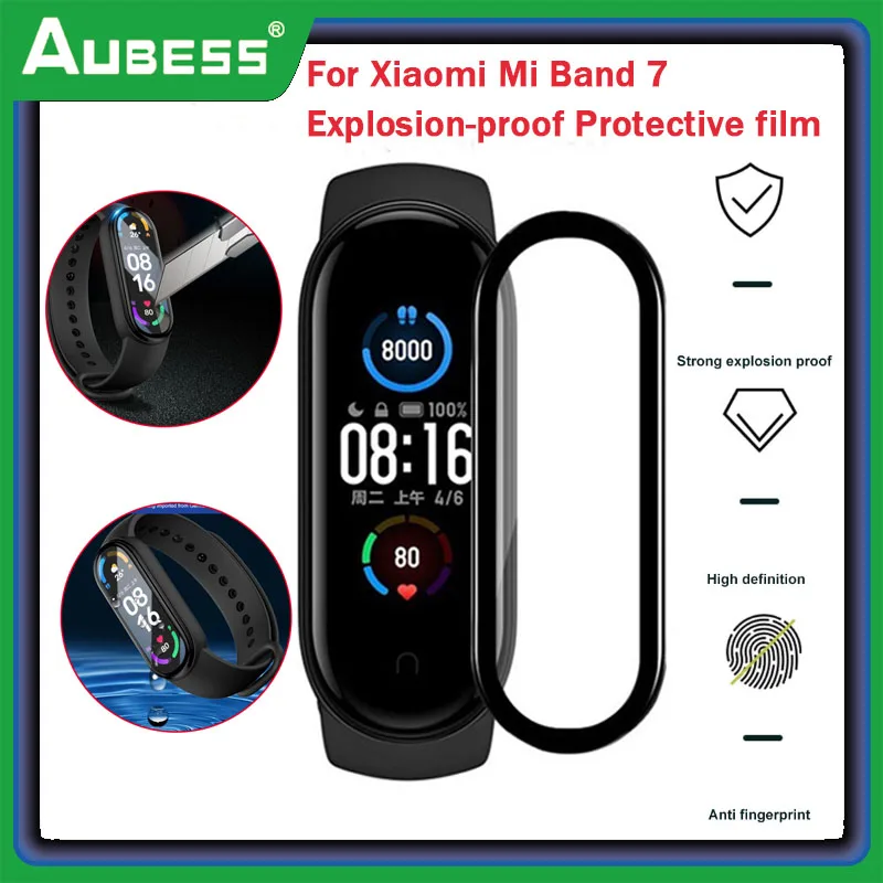 

Watch Protective Film For Xiaomi MiBand 7 6 5 4 Explosion-Proof Anti-scratch Screen Protector Full Cover Smart Watch Accessories