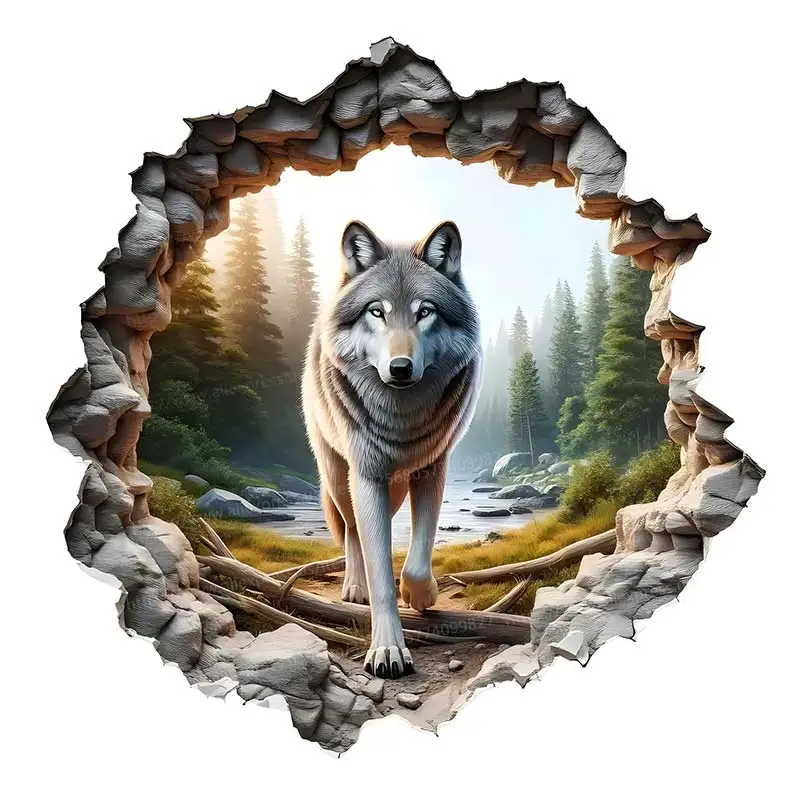 

Настенная наклейка волк детский Cartoon PVC