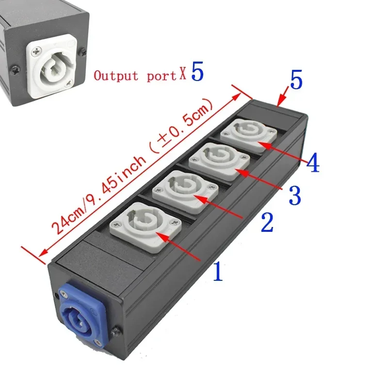 

Алюминиевый удлинитель с авиационными розетками NAC3MPA NAC3MPB 20A/250V