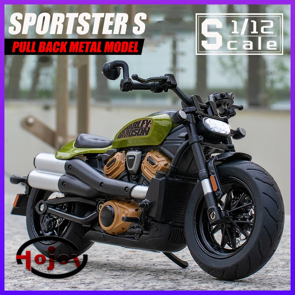 

Metal Motorcycle Toys Scale 1/12 Harley Sportster S Motorcycle Diecast Alloy Car Model for Boys Children Kids Toy Vehicles