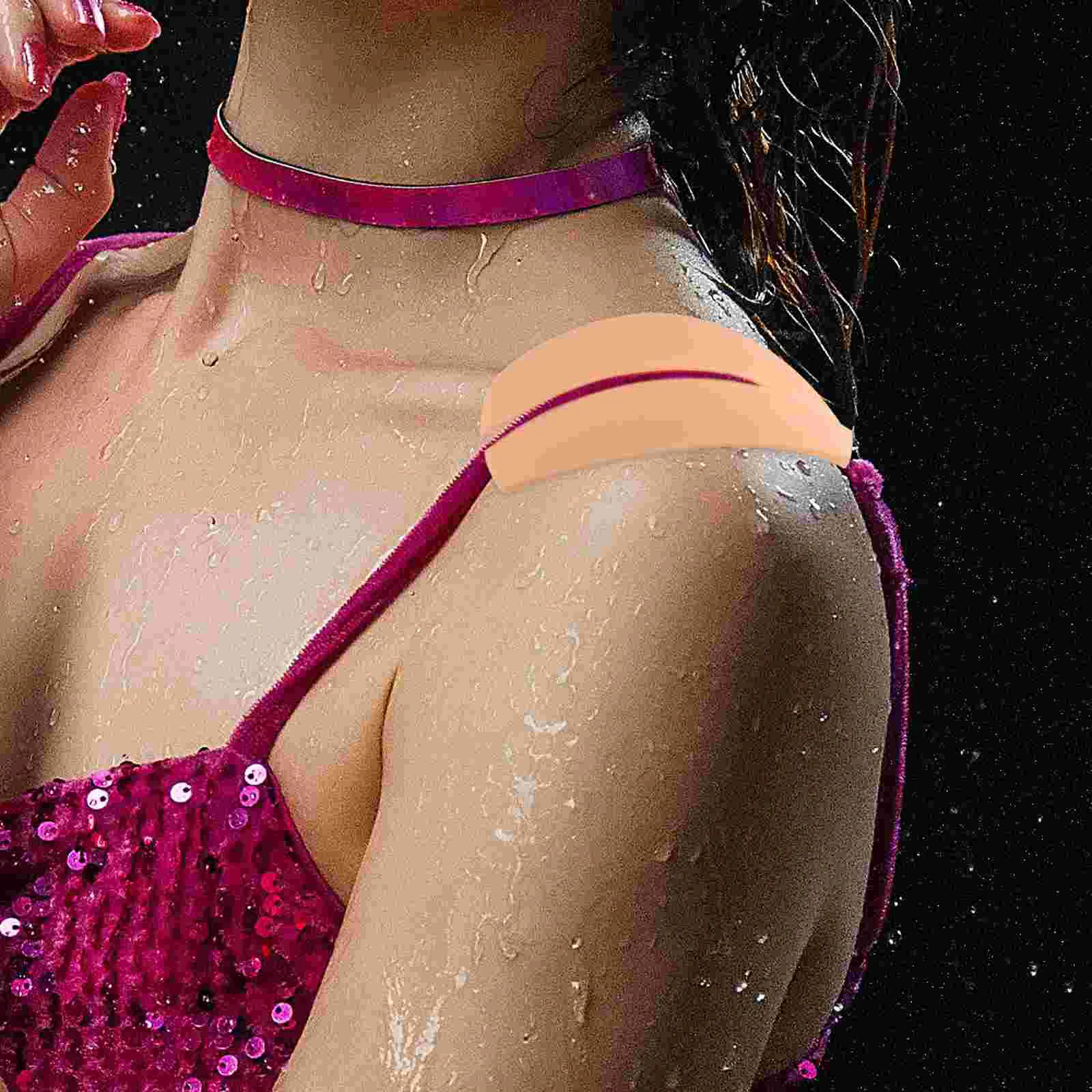 4 пары прозрачных наплечников подушка для женщин противоскользящие нескользящие