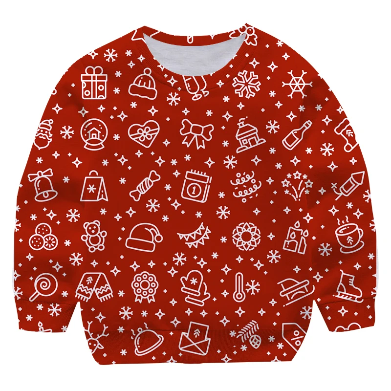 

Christmas Kids Boys Sweatshirts Kids Hoodies Clothes Clothes Top Long Sleeve Xmas Party Sweatshirt Boys Girls Baby Clothes 1-14Y