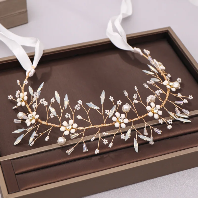 

New crystal headband yarn dress hair accessories