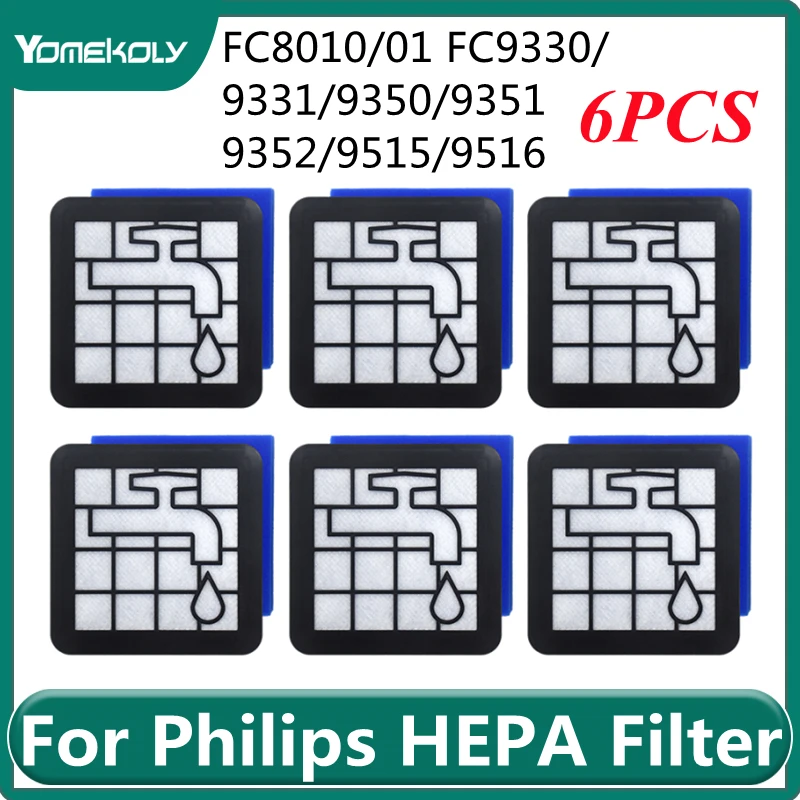 

for Philips FC8010/01 FC9330/9331/9350/9351/9352/9515/9516 Vacuum Cleaner HEPA Filter Replacement Accessories Parts