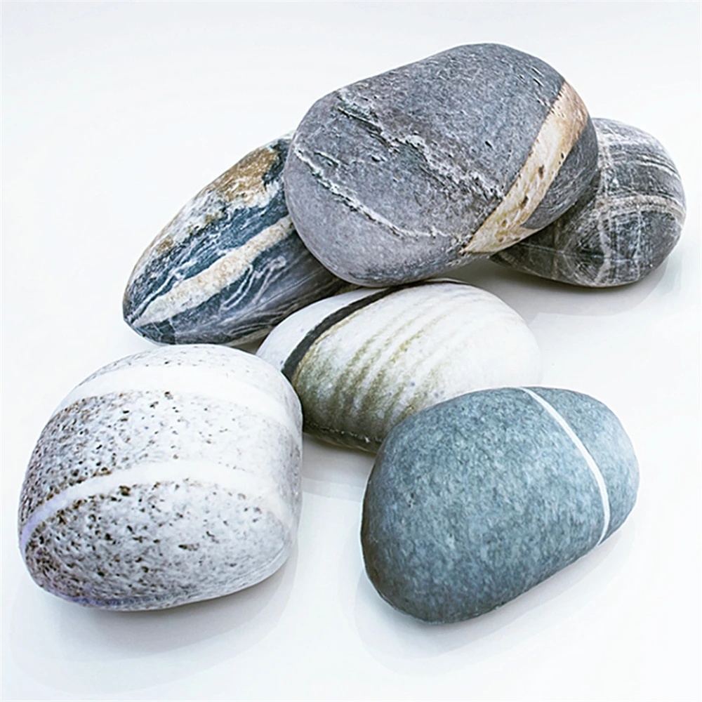 Плюшевая игрушка декор подушка мягкая галька камень диван имитация камня для