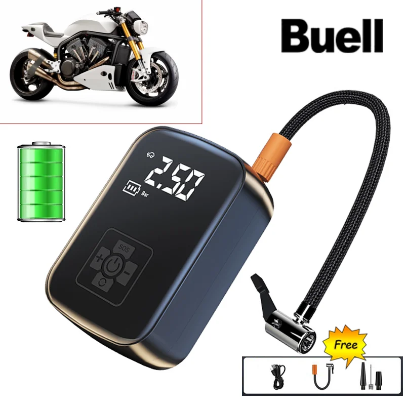 

Беспроводной многофункциональный инфлятор шин для мотоцикла, велосипеда, лодки Buell 1125R 1125CR XB12R XB12Ss XB12Scg ulyss XB12XT XB9