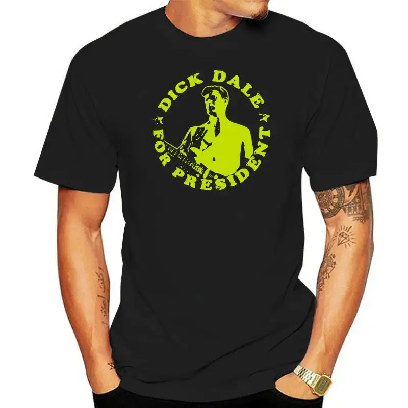 

NEW Dick Dale surf rock guitarist Mens Black T-shirt Size S-2XL