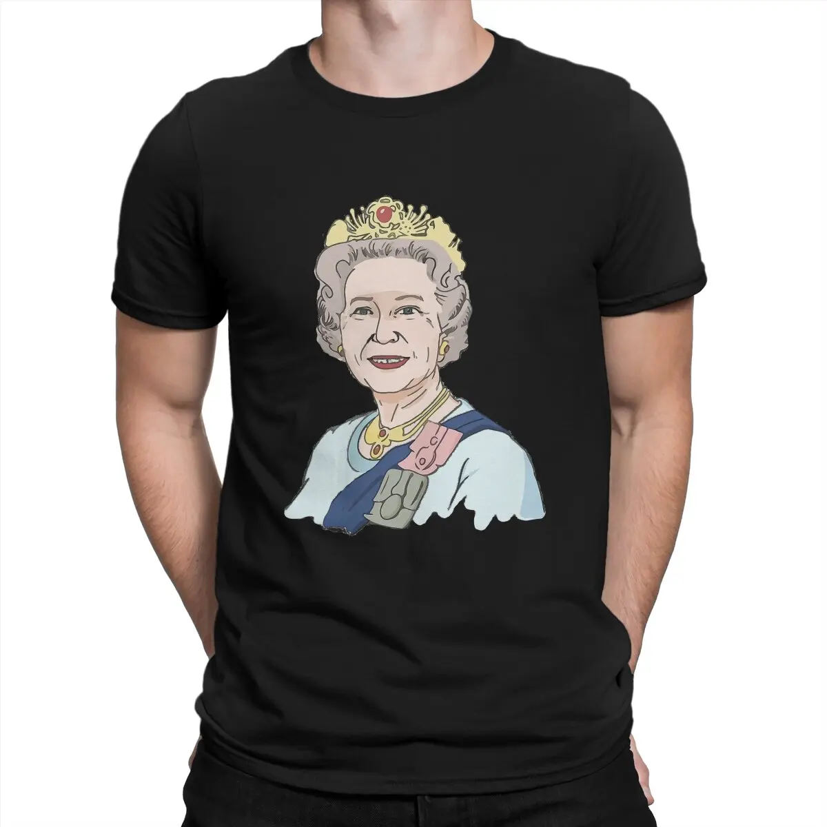 

Графическая Уникальная футболка The Crown TV, футболка для отдыха для взрослых