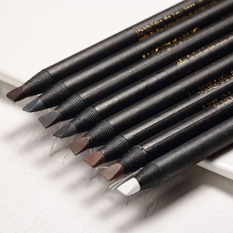 Waterproof Microblading Eyebrow Pen Tint Tattoo Eyebrows Makeup 6 Colors Natural Long Lasting Eye Brow Pencil
