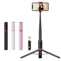wireless selfie stick tripod with remote 150cm mini phone tripod foldable portable phone stand holder for ios android smartphone