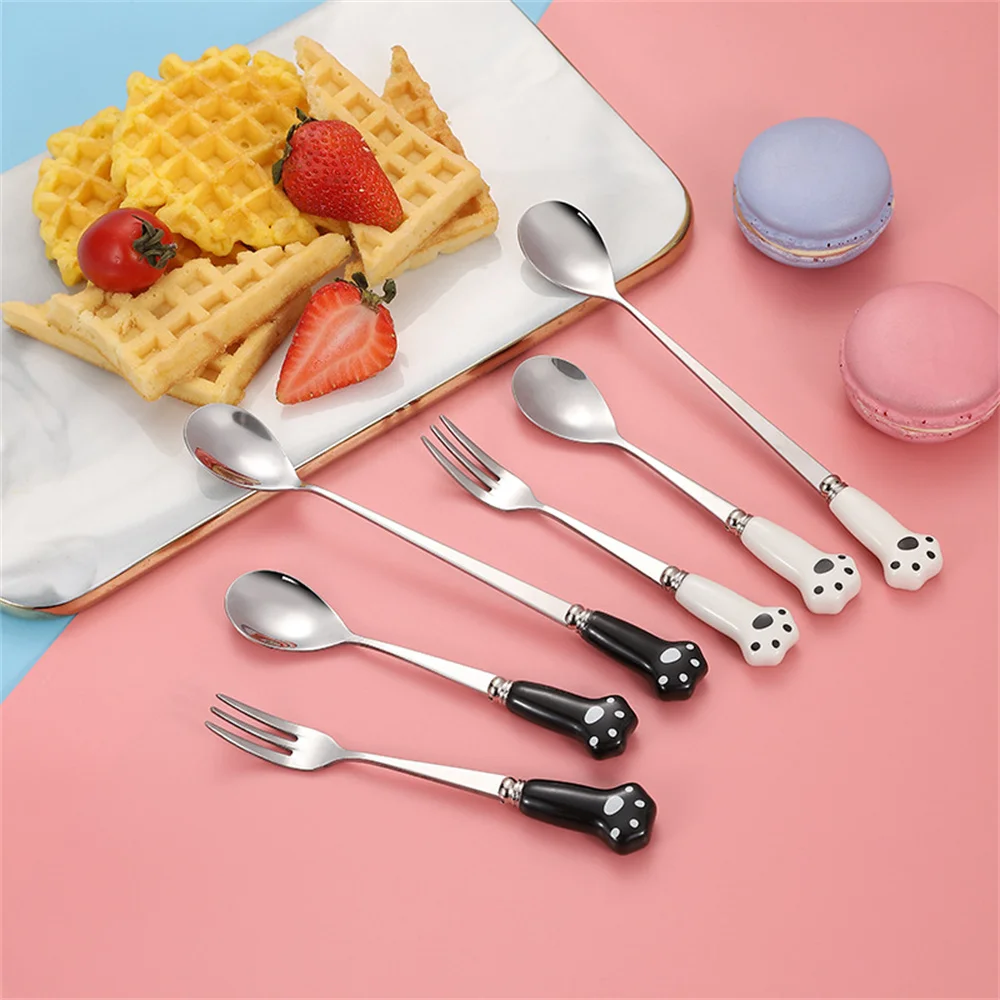 1 ~ 4 шт. десертные ложки для льда с длинной ручкой зеркальная полированная