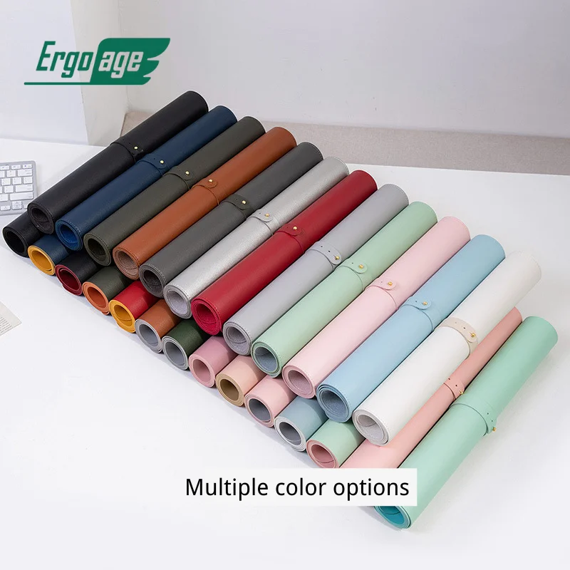 ERGOAGE MOUSE PAD DESK MAT WRITING FOR OFFICE LEATHER TABET CARPET LARGE PROTECTOR GAMING GAMER ON - Коврик для мыши ERGOAGE с подставкой для письма из кожи для офиса, большой защитный ковер для игроков.