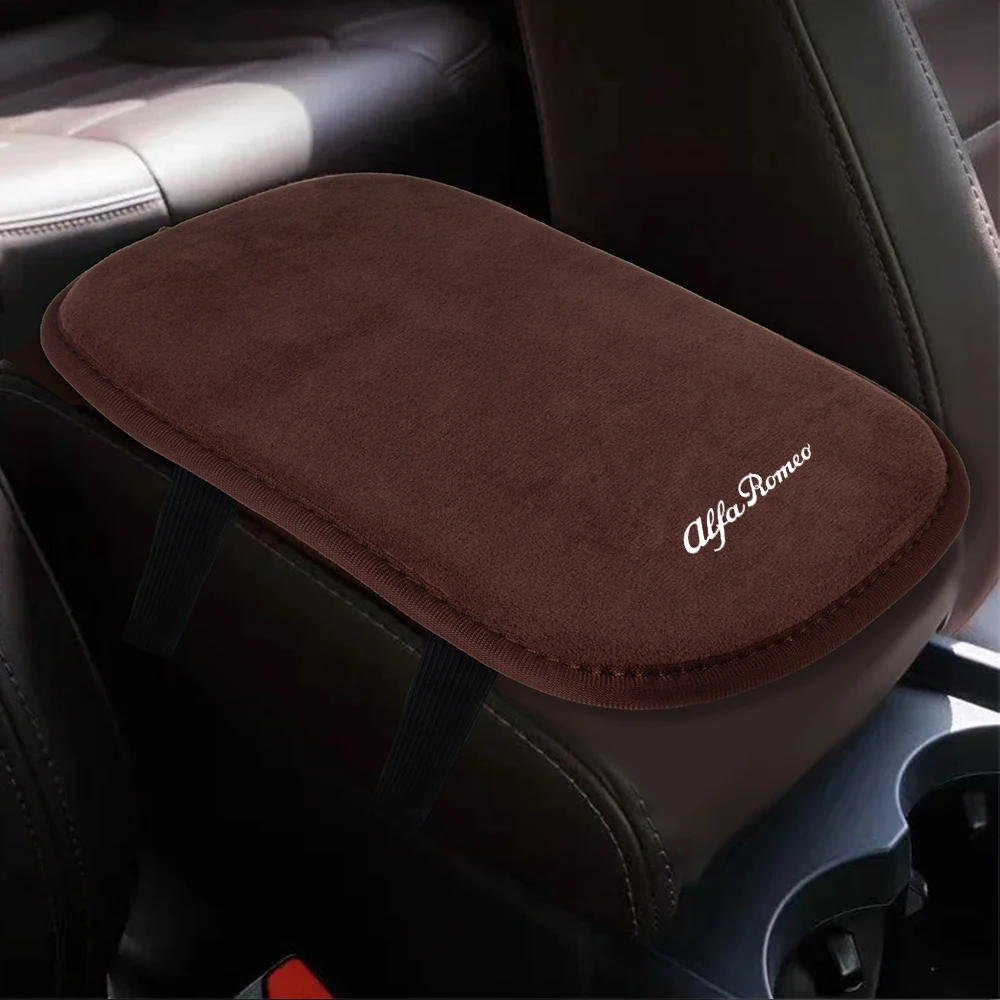 Подлокотник центральной консоли автомобиля меховой кожаный коврик аксессуары